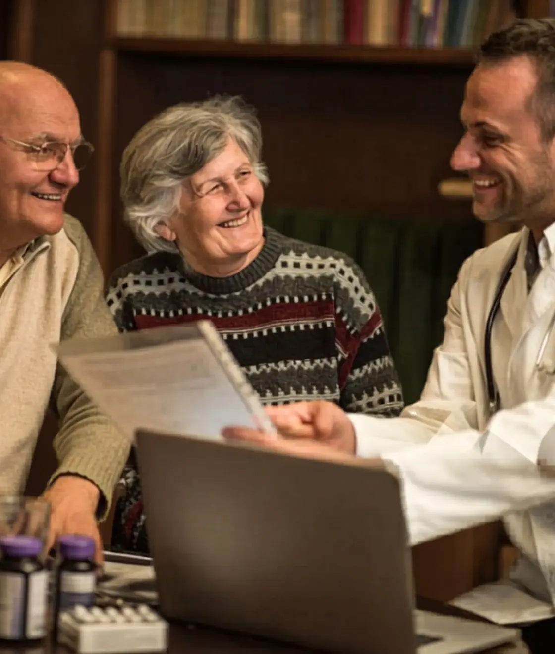 Woman at 50 smiling after successful uterine fibroids treatment with minimally invasive surgery